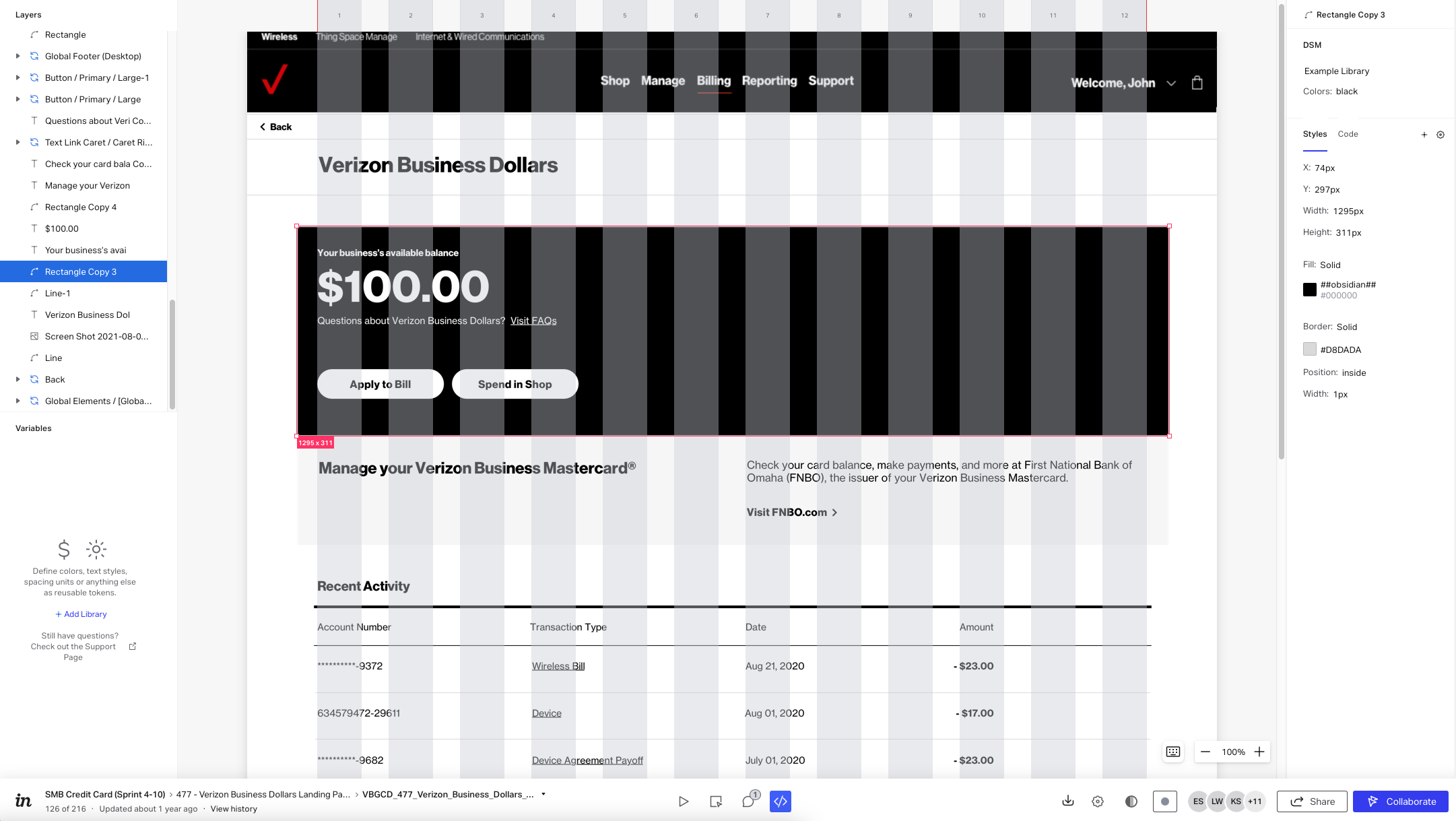 InVision prototype